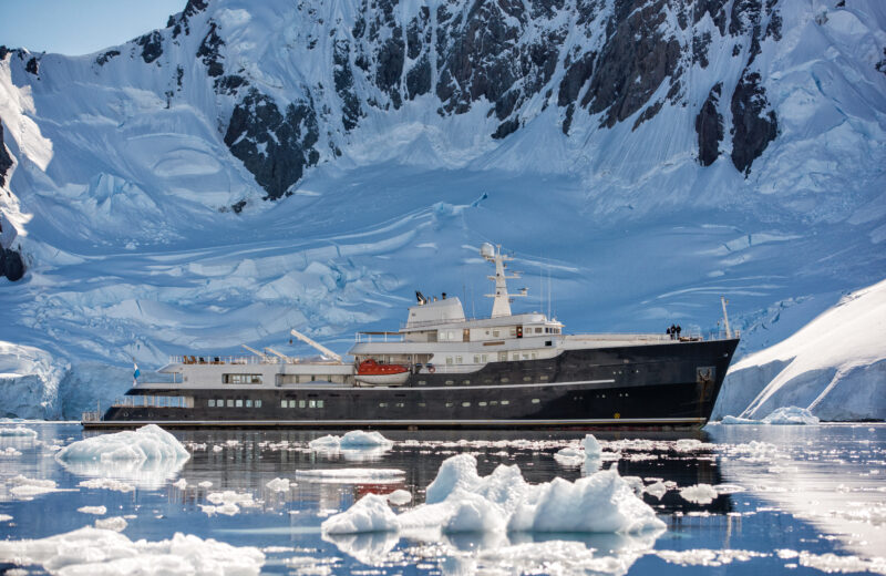 Superyacht Legend is a popular choice for Antarctica charters.