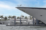 Superyachts for sale at the Miami Boat Show.