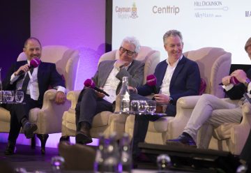 Chris Cecil-Wright, Jan Jaap Minnema, Will Christie, Jamie Edmiston at Superyacht Investor London.