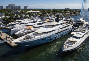 Superyachts at the Fort Lauderdale International Boat Show (FLIBS) 2025. (Photo: Informa Markets)