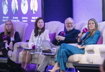 Family office experts speak on a panel at Superyacht Investor London 2026.