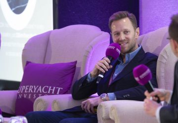 Micca Ferrero, owner, Icon Yachts speaking at Superyacht Investor London.