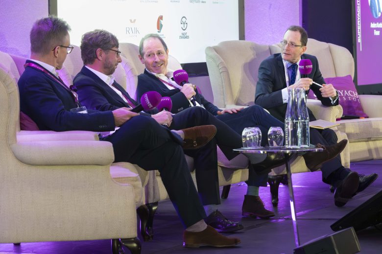 From left to right: Anders Kurten, CEO, Fraser; Stefan Zimmermann Zschocke, CEO, Oyster Yachts; Chris Cecil-Wright, founder, Cecil Wright.