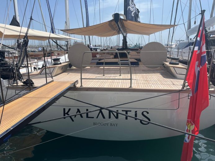 Southern Winds' SW108 Kalantis at the Palma International Boat Show.