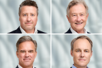 The Reckoner superyacht team. Clockwise from top left: John Stephens, Bob Atkinson, Martin Kahm, Niklas Nilsson.