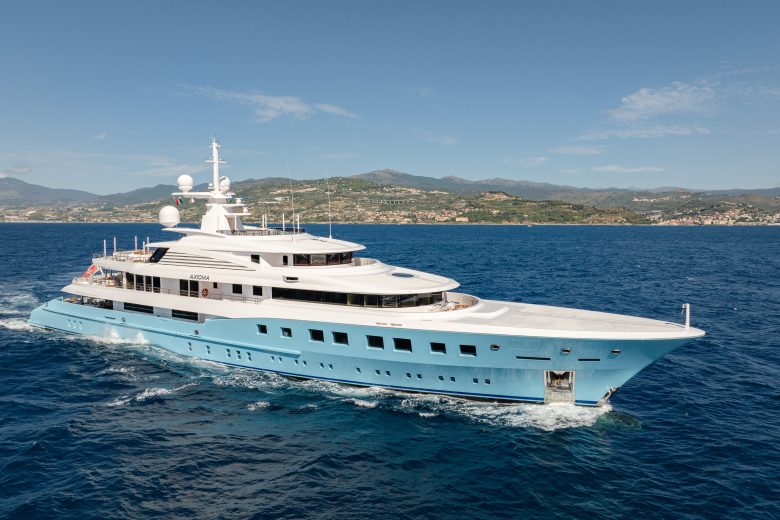 Fraser is selling the 72m Dunya Yachts Axioma with an asking price of €55m.